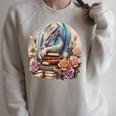 Fantasy Dragon Books Floral Boho Bookworm Raglan Sleeve Sweatshirt Heather Forest Fantasy Dragon Books Floral Boho Bookworm Raglan Sleeve Sweatshirt Heather Forest