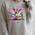 In My Fantasy Era Magic Dragon Book Raglan Sleeve Sweatshirt Heather Forest