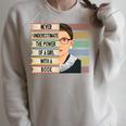 Feminist Ruth Bader Ginsburg RBG Quote Girl With Book Women Premium Tri-Blend Raglan Sleeve Sweatshirt Heather Forest
