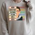 Feminist Ruth Bader Ginsburg RBG Quote Girl With Book Women Raglan Baseball Tee Raglan Sleeve Sweatshirt Heather Forest