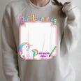 First Day Of School 2021 Guest Book Unicorn Unicon Raglan Sleeve Sweatshirt Heather Forest