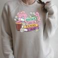 Floral Book Foxtrot Delta Tango 8647 Raglan Sleeve Sweatshirt Heather Forest