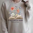 Floral Book A New Chapter Begins Retired Teacher Retirement Raglan Sleeve Sweatshirt Heather Forest Floral Book A New Chapter Begins Retired Teacher Retirement Raglan Sleeve Sweatshirt Heather Forest