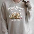Floral Book Women Love Reading I Closed My Book To Be Here Raglan Sleeve Sweatshirt Heather Forest