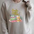 Floral Books And Coffee Cozy Reading Nook Tshirt Raglan Sleeve Sweatshirt Heather Forest