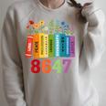 Floral Foxglove Daisy Tulip 8647 Books Lover Blooming Flower Raglan Sleeve Sweatshirt Heather Forest