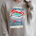 I Was Forced To Put My Book Down And Rejoin Society Reading Raglan Sleeve Sweatshirt Heather Forest