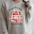 Forget The Candy Buy Me Book Premium Tri-Blend Raglan Sleeve Sweatshirt Heather Forest Forget The Candy Buy Me Book Premium Tri-Blend Raglan Sleeve Sweatshirt Heather Forest
