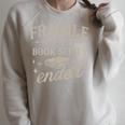Fragile My Book Series Ended Reading Raglan Sleeve Sweatshirt Heather Forest