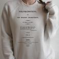 Frankenstein Title Page Tees Literary Book Raglan Sleeve Sweatshirt Heather Forest Frankenstein Title Page Tees Literary Book Raglan Sleeve Sweatshirt Heather Forest
