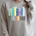 Freadom Books Reader Librarian Reading Raglan Sleeve Sweatshirt Heather Forest