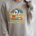 French Bulldog A Day Without Reading Is Like Book Vintage For Men Women Kids Raglan Sleeve Sweatshirt Heather Forest French Bulldog A Day Without Reading Is Like Book Vintage For Men Women Kids Raglan Sleeve Sweatshirt Heather Forest