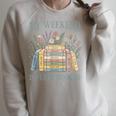 My Weekend Is Fully Booked Books Lover Raglan Sleeve Sweatshirt Heather Forest