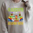 The Garden Is My Reading Nook Books Garden Raglan Sleeve Sweatshirt Heather Forest