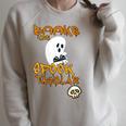 Ghost Books Are Spook-Tacular Halloween Spectacular Reading Raglan Sleeve Sweatshirt Heather Forest