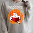 Ghost Reading Books Teacher Halloween Men Women Raglan Sleeve Sweatshirt Heather Forest Ghost Reading Books Teacher Halloween Men Women Raglan Sleeve Sweatshirt Heather Forest