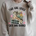 This Girl Loves Cats And Books Cat Watercolor Raglan Sleeve Sweatshirt Heather Forest This Girl Loves Cats And Books Cat Watercolor Raglan Sleeve Sweatshirt Heather Forest