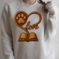 Girl Who Loves Dogs & Books Heart Dog Lover Reader Reeding Raglan Sleeve Sweatshirt Heather Forest Girl Who Loves Dogs & Books Heart Dog Lover Reader Reeding Raglan Sleeve Sweatshirt Heather Forest
