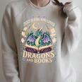 Girl Who Loves Dragons And Books Fantasy Book Reader Raglan Sleeve Sweatshirt Heather Forest Girl Who Loves Dragons And Books Fantasy Book Reader Raglan Sleeve Sweatshirt Heather Forest