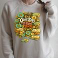 Good Day To Read A Book Floral Raglan Sleeve Sweatshirt Heather Forest