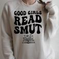 Good Girls Read Smut Book Flower Good Reader Saying Raglan Sleeve Sweatshirt Heather Forest Good Girls Read Smut Book Flower Good Reader Saying Raglan Sleeve Sweatshirt Heather Forest