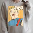 The Goonies Sloth Pop Art Comic Book Illustration 80's Movie Raglan Sleeve Sweatshirt Heather Forest