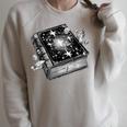 Goth Mystical Gothic Book Raglan Sleeve Sweatshirt Heather Forest Goth Mystical Gothic Book Raglan Sleeve Sweatshirt Heather Forest