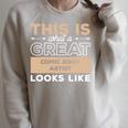 This Is What A Great Comic Book Artist Looks Like Raglan Sleeve Sweatshirt Heather Forest