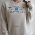 Guest Book 18th Birthday Guest List For 2001 T-Shirt Raglan Sleeve Sweatshirt Heather Forest