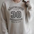Guest List 30th Birthday 1990 Guest Book In Shirt Font Raglan Sleeve Sweatshirt Heather Forest
