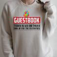 Guestbook Today My Birthday Sign Up For Festivities Birthday Raglan Sleeve Sweatshirt Heather Forest