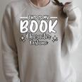 Halloween This Is My Book Character Costume Bookworm Raglan Sleeve Sweatshirt Heather Forest