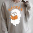 Halloween Boooks Ghost For Book Lover Raglan Sleeve Sweatshirt Heather Forest Halloween Boooks Ghost For Book Lover Raglan Sleeve Sweatshirt Heather Forest