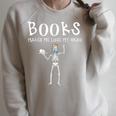Halloween Literacy Teacher Books Skeleton Librarian Reading For Men Women Kids Raglan Sleeve Sweatshirt Heather Forest Halloween Literacy Teacher Books Skeleton Librarian Reading For Men Women Kids Raglan Sleeve Sweatshirt Heather Forest
