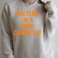 Halloween Pretend I'm Book Character Costume Lazy Adult Kids Raglan Sleeve Sweatshirt Heather Forest
