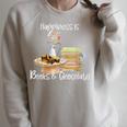 Happiness Is Books And Chocolate Raglan Sleeve Sweatshirt Heather Forest Happiness Is Books And Chocolate Raglan Sleeve Sweatshirt Heather Forest
