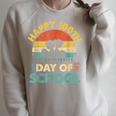 Happy 100th Day Of School Teacher Reading Book For Men Women Girls Kids Raglan Sleeve Sweatshirt Heather Forest