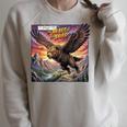 Hawk Bear Hybrid Comic Book Style Raglan Sleeve Sweatshirt Heather Forest Hawk Bear Hybrid Comic Book Style Raglan Sleeve Sweatshirt Heather Forest