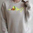 Heartbeat Avocado Reading Book Raglan Sleeve Sweatshirt Heather Forest Heartbeat Avocado Reading Book Raglan Sleeve Sweatshirt Heather Forest
