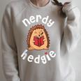 Hedgehog Book Raglan Sleeve Sweatshirt Heather Forest