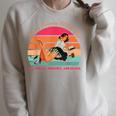 Hockey Romance Book Club All The Ice Romance Drama Vintage Raglan Sleeve Sweatshirt Heather Forest
