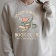 Hockey Romance Book Club Reader Love Reading Sports Raglan Sleeve Sweatshirt Heather Forest