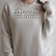 Homeschool The World Is Your Textbook I Homeschool Raglan Sleeve Sweatshirt Heather Forest