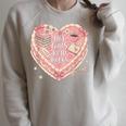 Hot Girls Read Books Cute Heart Graphic Raglan Sleeve Sweatshirt Heather Forest
