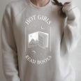 Hot Girls Read Books Reading Book Lovers Women Apparel Raglan Sleeve Sweatshirt Heather Forest Hot Girls Read Books Reading Book Lovers Women Apparel Raglan Sleeve Sweatshirt Heather Forest