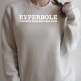 Hyperbole Shirt Dictionary Book Lover Grammar English Raglan Sleeve Sweatshirt Heather Forest Hyperbole Shirt Dictionary Book Lover Grammar English Raglan Sleeve Sweatshirt Heather Forest