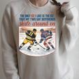 Ice Hockey Romance Reader Book Lover Reading Smut Smutty Raglan Sleeve Sweatshirt Heather Forest