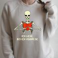 Ich Lese Bis Ich Verwese Books Reading Bookworm Raglan Sleeve Sweatshirt Heather Forest