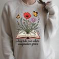 Ideas Take Root Where Imagination Grows Book Lover Quote Raglan Sleeve Sweatshirt Heather Forest