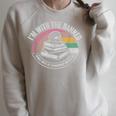 I'm With The Banned Books Unite Us Censorship Divides Us Raglan Sleeve Sweatshirt Heather Forest